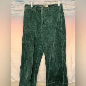 Crop green corduroy Madewell Emmett pants